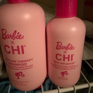 Barbie x CHI Pink Moisture Therapy Shampoo and Silk Infusion Set